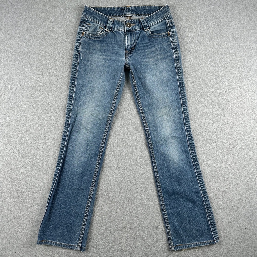 Calvin Klein Jeans Womens 2X32 Blue Flap Pocket Straight Leg Low Rise WB97A9
